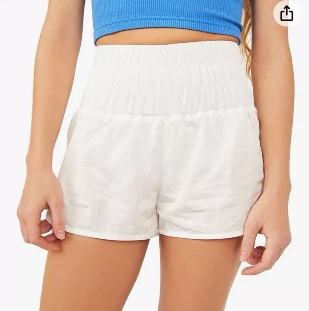 FP Movement by Free People Women's The Way Home Shorts White Size Small